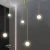 Lampa wisząca designerska LOOP złota 123 cm ST-8928S brass - Step Into Design