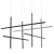 Lampa designerska wisząca ASTA-8 LED czarna 120 cm ST-9194P-8 black - Step Into Design