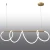 Lampa stylowa wisząca FANTASIA LED złota 120 cm ST-9282P/L1 - Step Into Design
