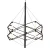 Lampa wisząca SPACE LED czarna 60 cm ST-9858 P/S black - Step Into Desgin