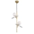 Lampa wisząca CHIC-2 pionowa złoto biała 26 cm ST-DL-2969P2 - Step Into Design