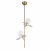Lampa wisząca CHIC-2 pionowa złoto biała 26 cm ST-DL-2969P2 - Step Into Design