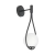 Kinkiet ścienny DROP 45 cm - czarny ST-F079 black - Step Into Design