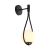 Kinkiet ścienny DROP 45 cm - czarny ST-F079 black - Step Into Design