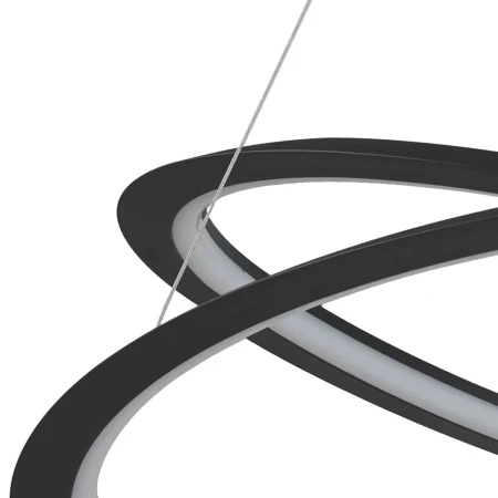 Lampa wisząca SPIRELLO ledowa czarna 80 cm -  ST-8826P/B - Step Into Design