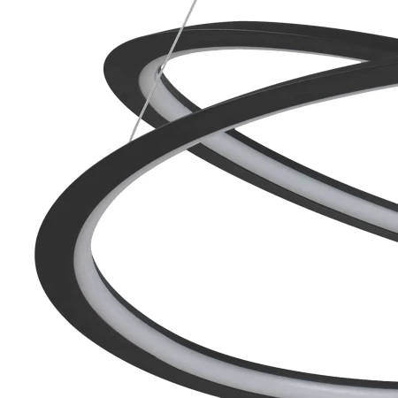 Lampa wisząca SPIRELLO ledowa czarna 80 cm -  ST-8826P/B - Step Into Design
