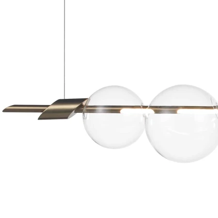 Lampa wisząca AMORE LED złota 153 cm -  ST-8869P-L - Step Into Design