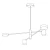 Lampa wisząca CLEX - 4P LED czarna 100 cm - ST-8102P-4 - Step Into Design