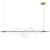 Lampa wisząca AMORE LED złota 153 cm -  ST-8869P-L - Step Into Design