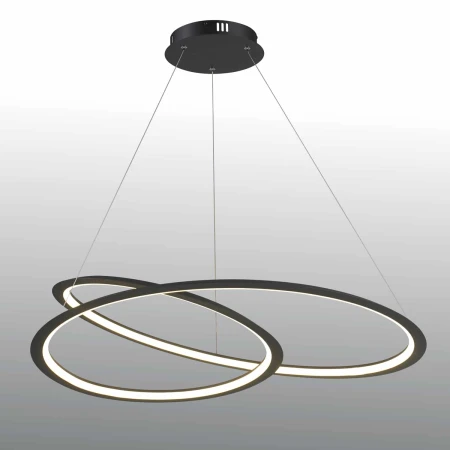 Lampa wisząca SPIRELLO ledowa czarna 80 cm -  ST-8826P/B - Step Into Design