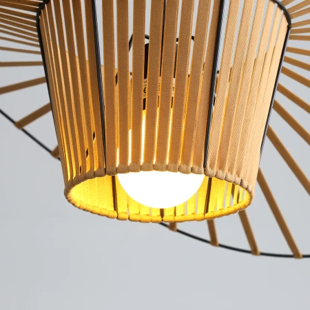 Lampa designerska wisząca KAPELUSZ SOMBRERO ST-8052-80 beżowa - Step Into Design