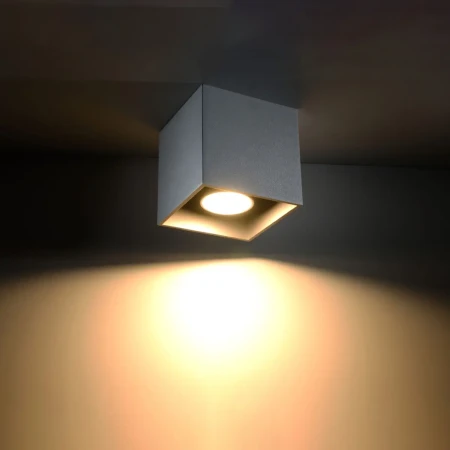 Plafon QUAD 1 szary SL.0024 - Sollux