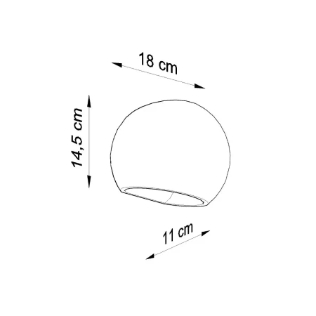 Kinkiet ceramiczny GLOBE SL.0032 - Sollux