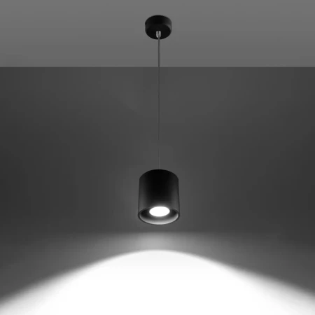 Lampa wisząca ORBIS 1 czarny SL.0051 - Sollux
