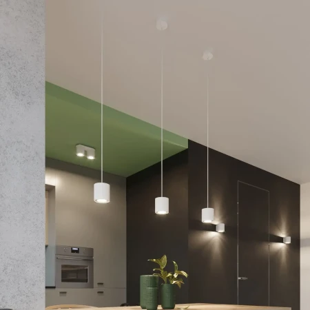 Lampa wisząca ORBIS 1 biały SL.0053 - Sollux