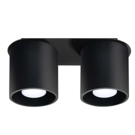 Plafon ORBIS 2 czarny SL.0054 - Sollux