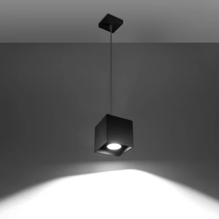 Lampa wisząca QUAD 1 czarny SL.0060 - Sollux