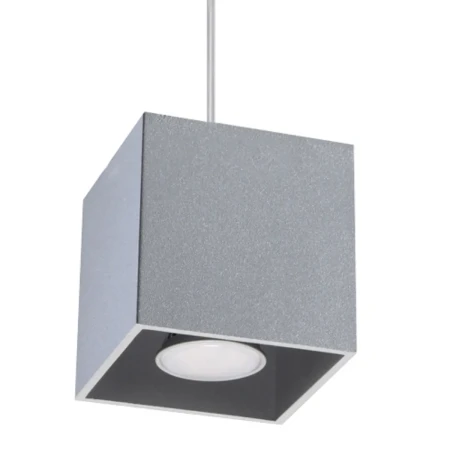 Lampa wisząca QUAD 1 szary SL.0061 - Sollux