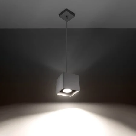Lampa wisząca QUAD 1 szary SL.0061 - Sollux