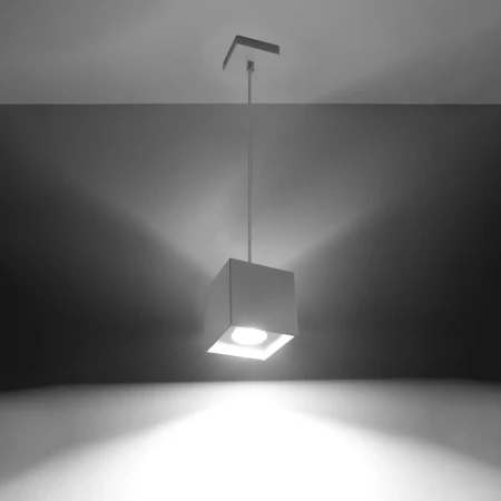 Lampa wisząca QUAD 1 biały SL.0062 - Sollux