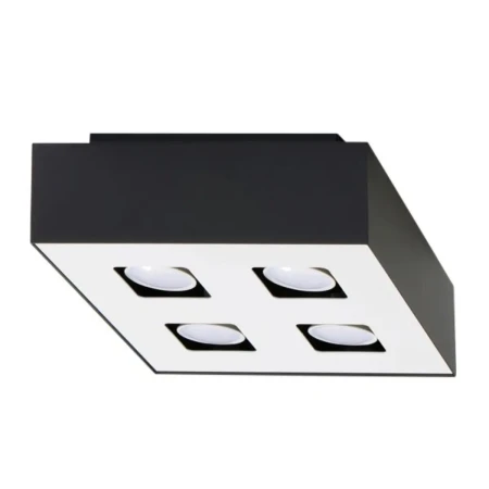 Plafon MONO 4 czarny SL.0073 - Sollux