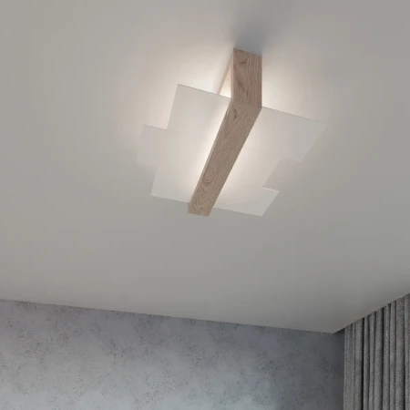 Plafon FENIKS 2 naturalne drewno SL.0076 - Sollux