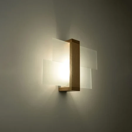 Kinkiet FENIKS 1 naturalne drewno SL.0077 - Sollux