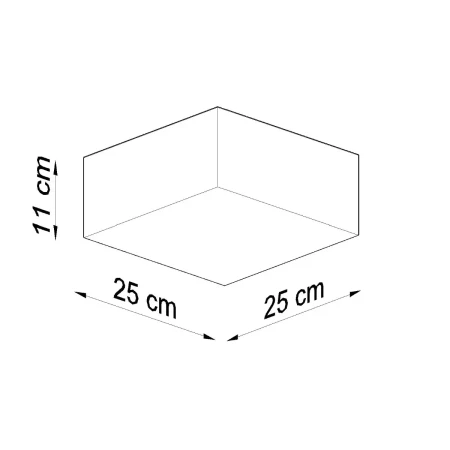 Plafon HORUS 25 biały SL.0144 - Sollux