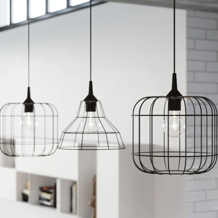Lampa wisząca ANATA czarna SL.0146 - Sollux