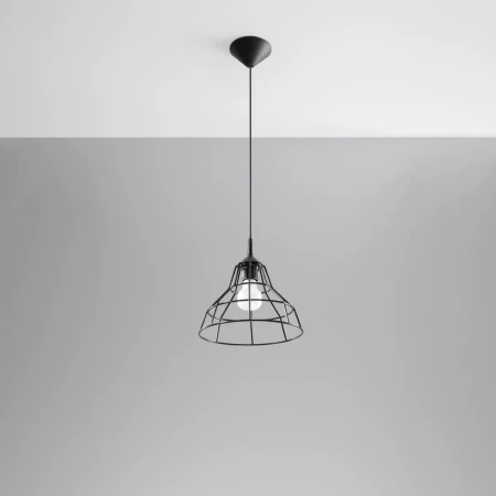Lampa wisząca ANATA czarna SL.0146 - Sollux
