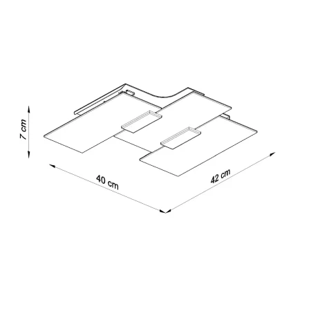 Plafon FABIANO SL.0198 - Sollux