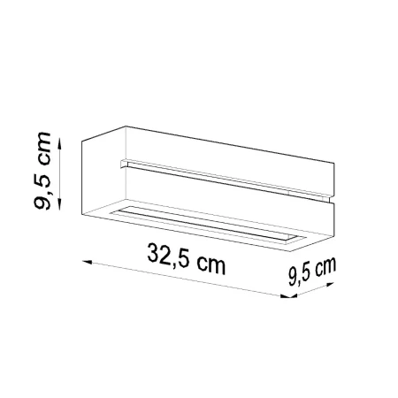 Kinkiet ceramiczny VEGA LINE SL.0231 - Sollux