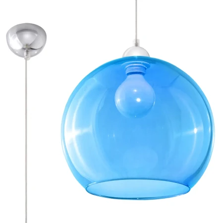 Lampa wisząca BALL błękitna SL.0251 - Sollux
