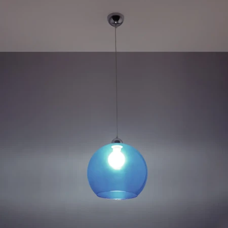 Lampa wisząca BALL błękitna SL.0251 - Sollux