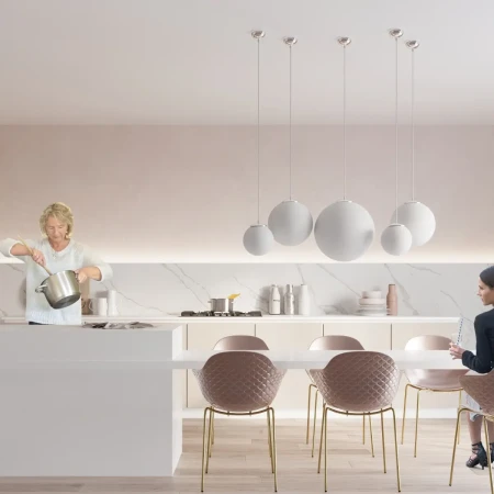 Lampa wisząca UGO 30 chrom SL.0264 - Sollux