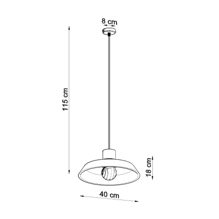 Lampa wisząca AFRA SL.0282 - Sollux