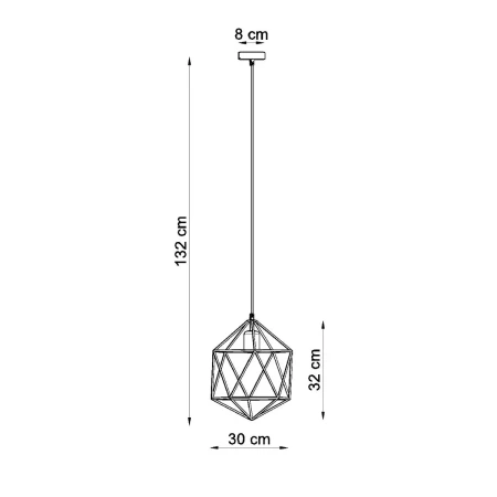 Lampa wisząca GASPARE biała SL.0290 - Sollux
