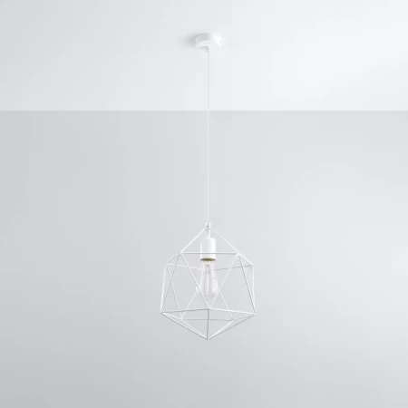 Lampa wisząca GASPARE biała SL.0290 - Sollux