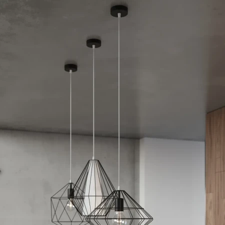 Lampa wisząca GASPARE czarna SL.0291 - Sollux