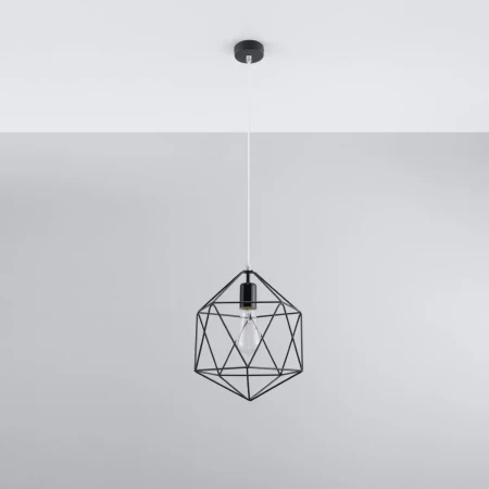 Lampa wisząca GASPARE czarna SL.0291 - Sollux