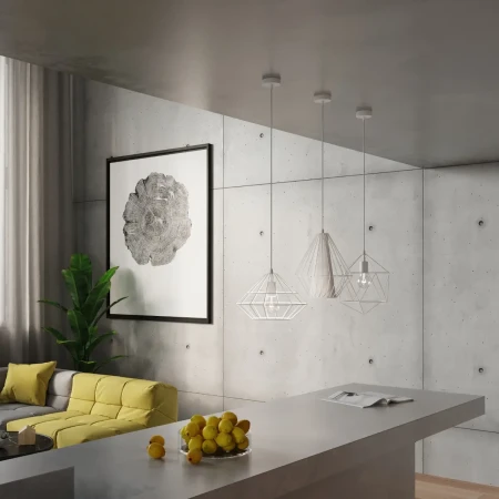 Lampa wisząca UMBERTO biała SL.0293 - Sollux