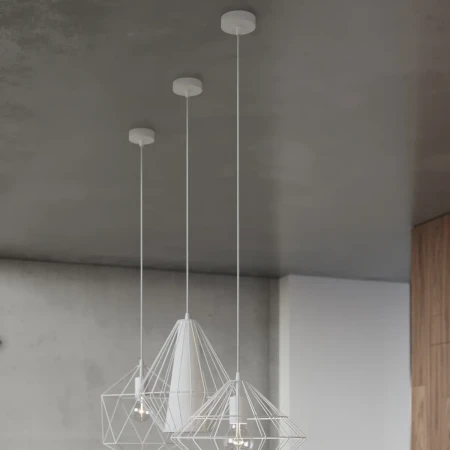 Lampa wisząca UMBERTO biała SL.0293 - Sollux
