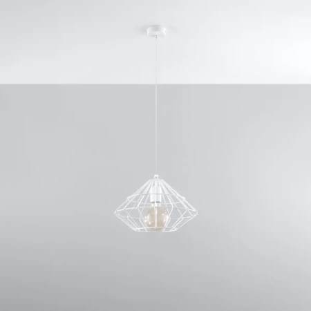Lampa wisząca UMBERTO biała SL.0293 - Sollux