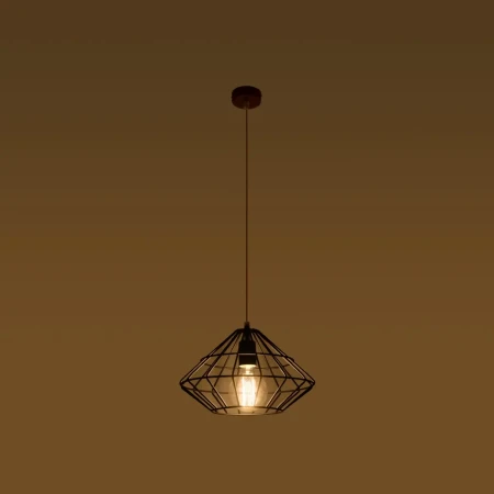 Lampa wisząca UMBERTO czarna SL.0294 - Sollux