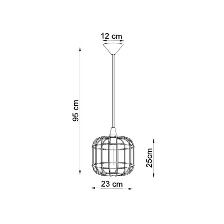 Lampa wisząca CELTA biała SL.0295 - Sollux