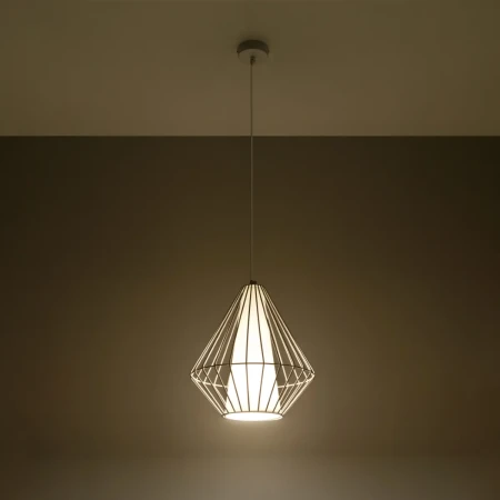 Lampa wisząca DEMI biała SL.0297 - Sollux