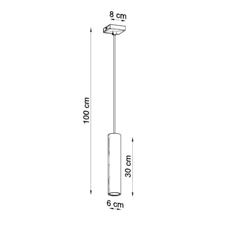 Lampa wisząca LAGOS 1 biały SL.0323 - Sollux