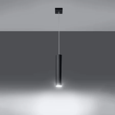 Lampa wisząca LAGOS 1 czarny SL.0327 - Sollux