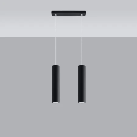 Lampa wisząca LAGOS 2 czarny SL.0328 - Sollux