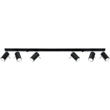 Plafon RING 6L czarny SL.0334 - Sollux